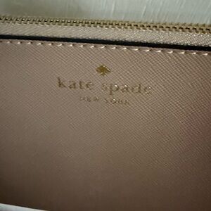 Kate Spade pink Saffiano crossbody Wallet purse